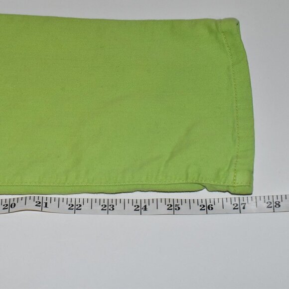Miracle Body Straight Leg Jeans Lime Green Size 4 - Picture 6 of 10